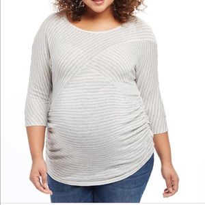 NWT Motherhood maternity gray shirt